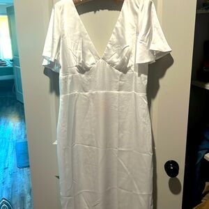 Silky white dress